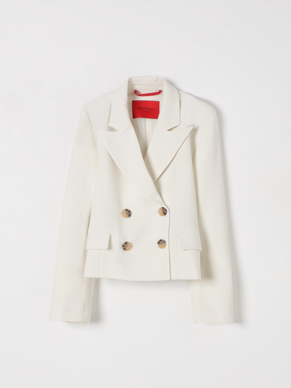 Max & Co. Kid Jacket Kids Color Yellow Cream In Weiss