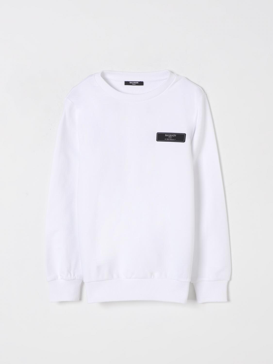 Balmain Sweater Kids Color White In White