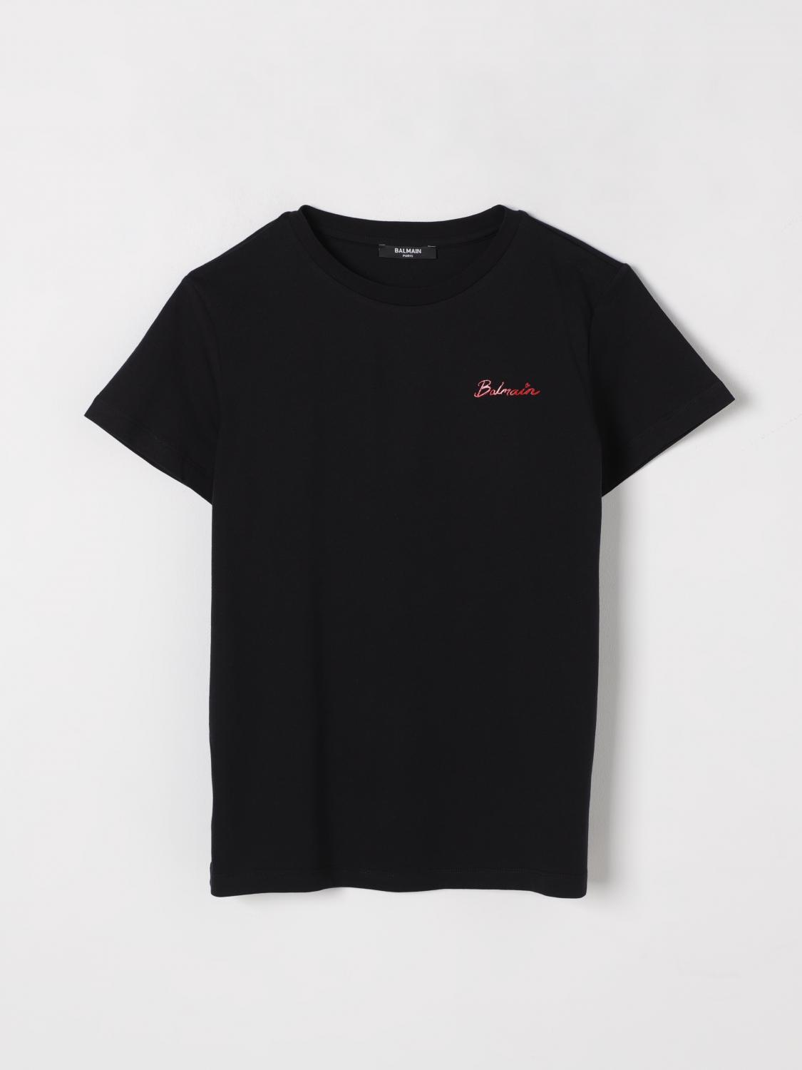 Balmain T-shirt Kinder Farbe Schwarz In Schwarz