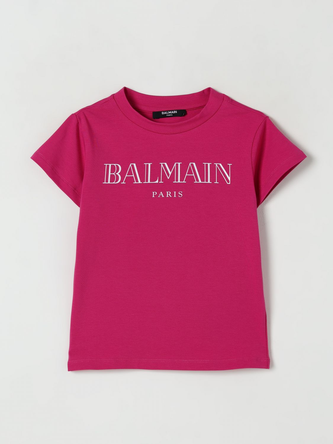 BALMAIN T-SHIRT BALMAIN KIDS COLOR FUCHSIA G47812007