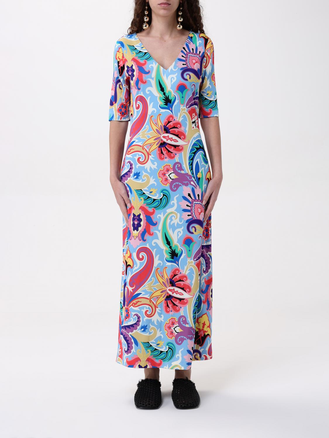 Etro Viscose Dress In Multicolor