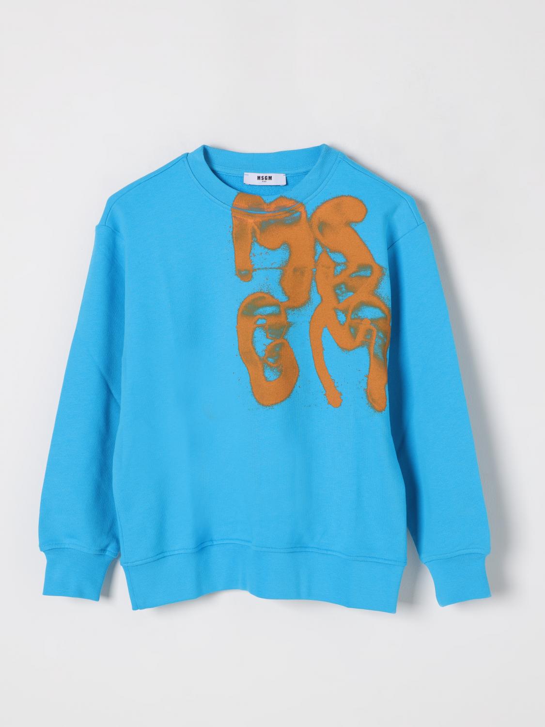 Msgm Sweater Kids Kids Color Turquoise In Turquoise