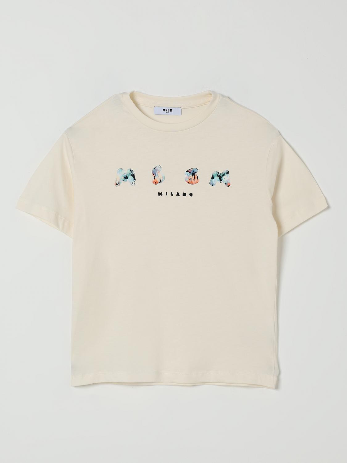 Msgm T-shirt Kids Kids Color Cream