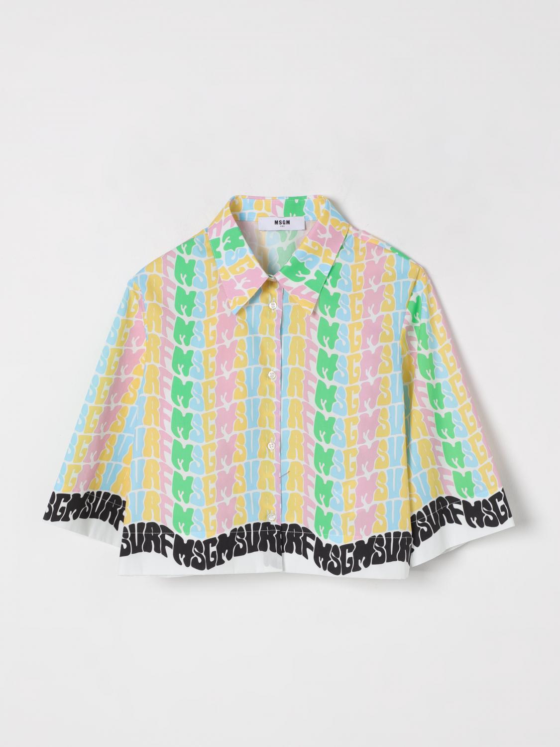 Msgm Bluse Kids Kinder Farbe Bunt In Bunt