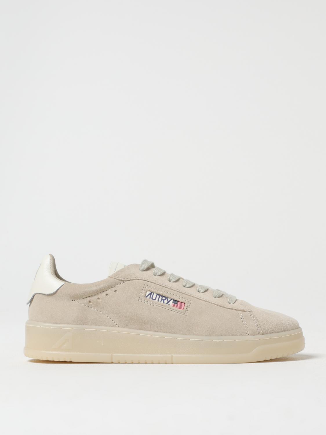 Autry Dallas Low Sneakers In Suede In Beige
