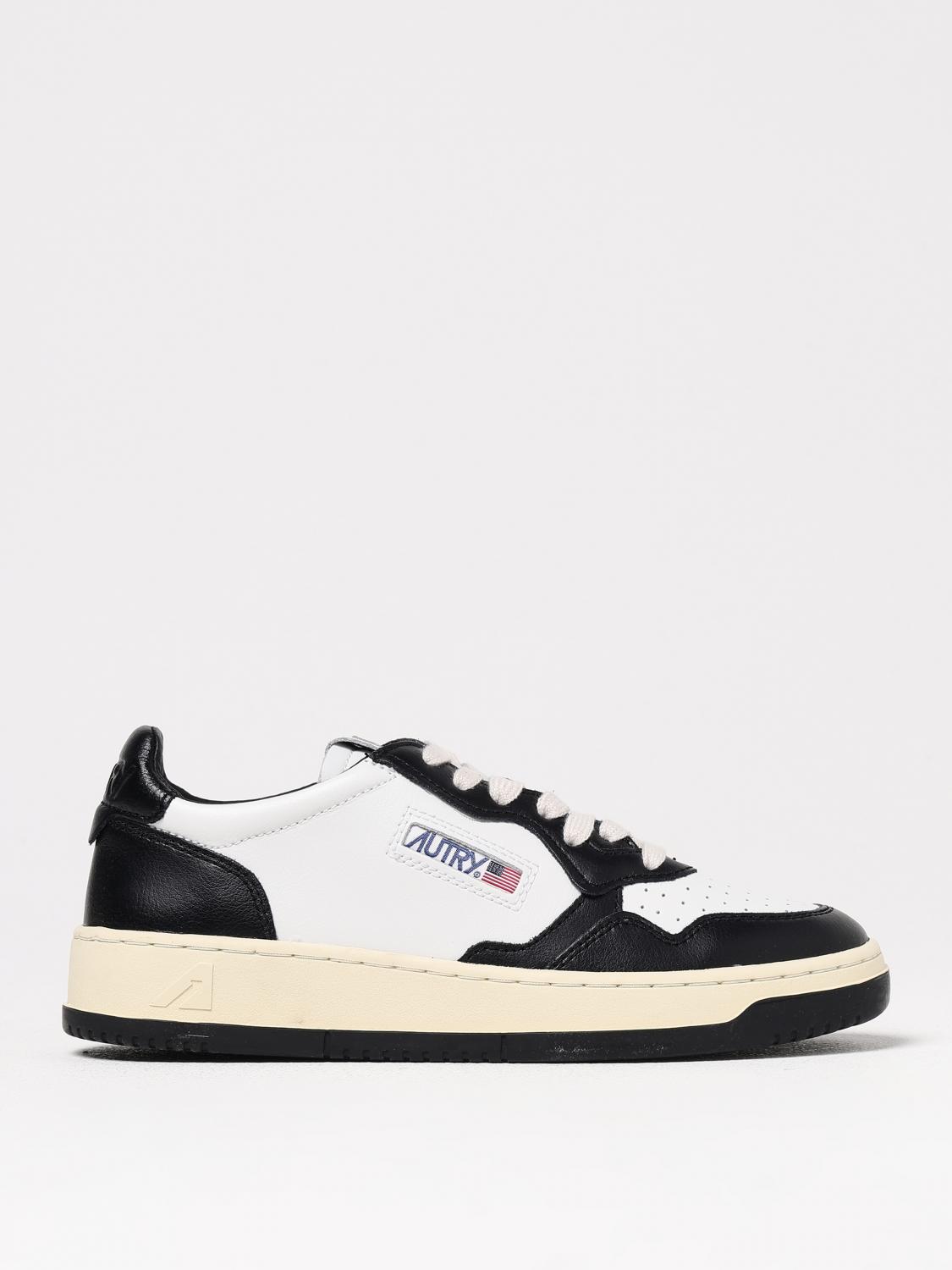 Autry Classic White Sneakers With Leather Detailing In White