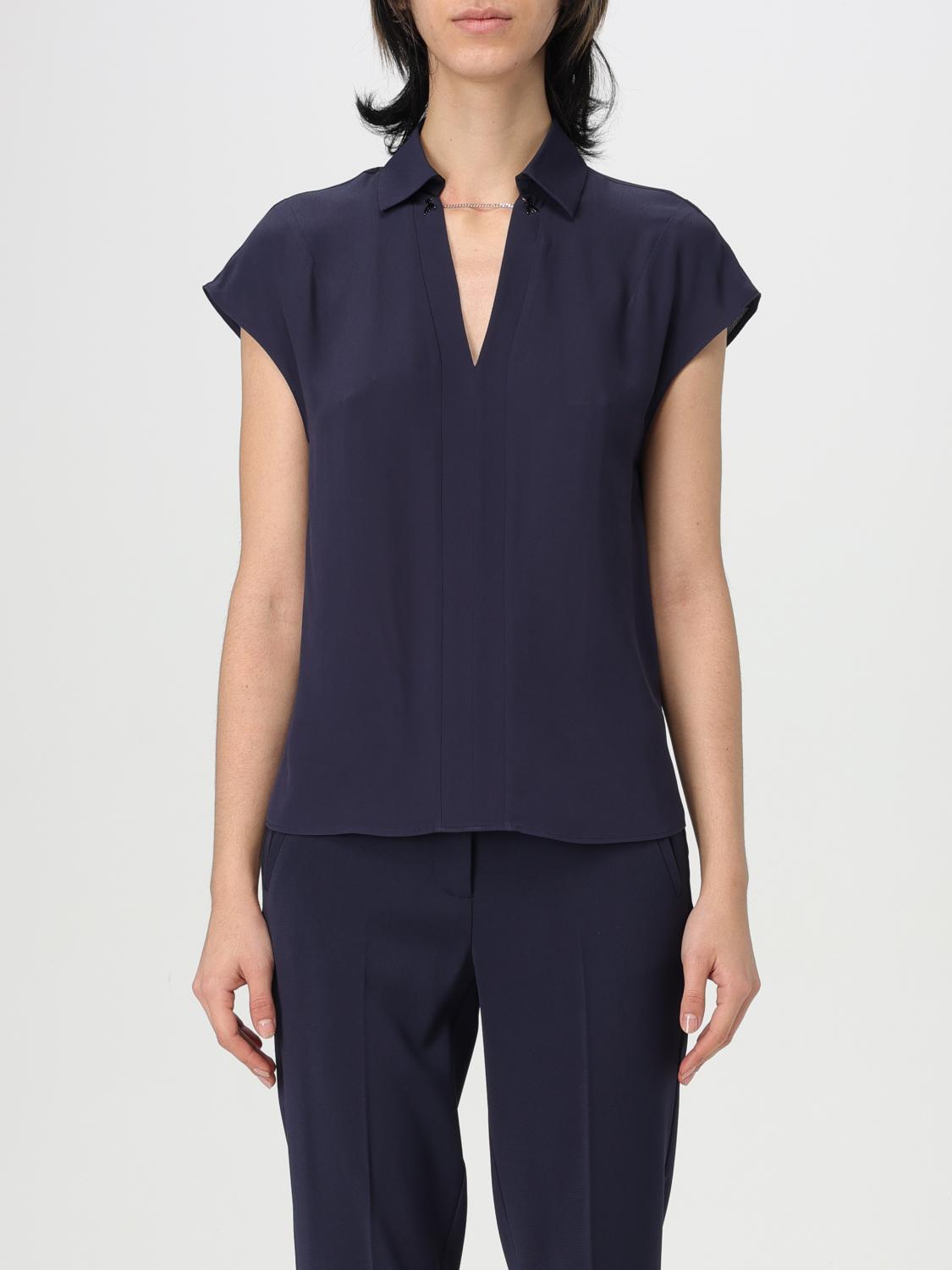 Shop Patrizia Pepe Top  Woman Color Navy