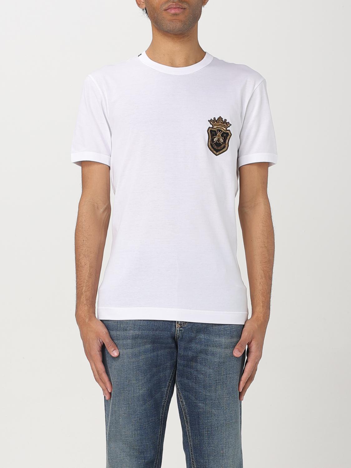 Shop Dolce & Gabbana T-shirt Men Color White