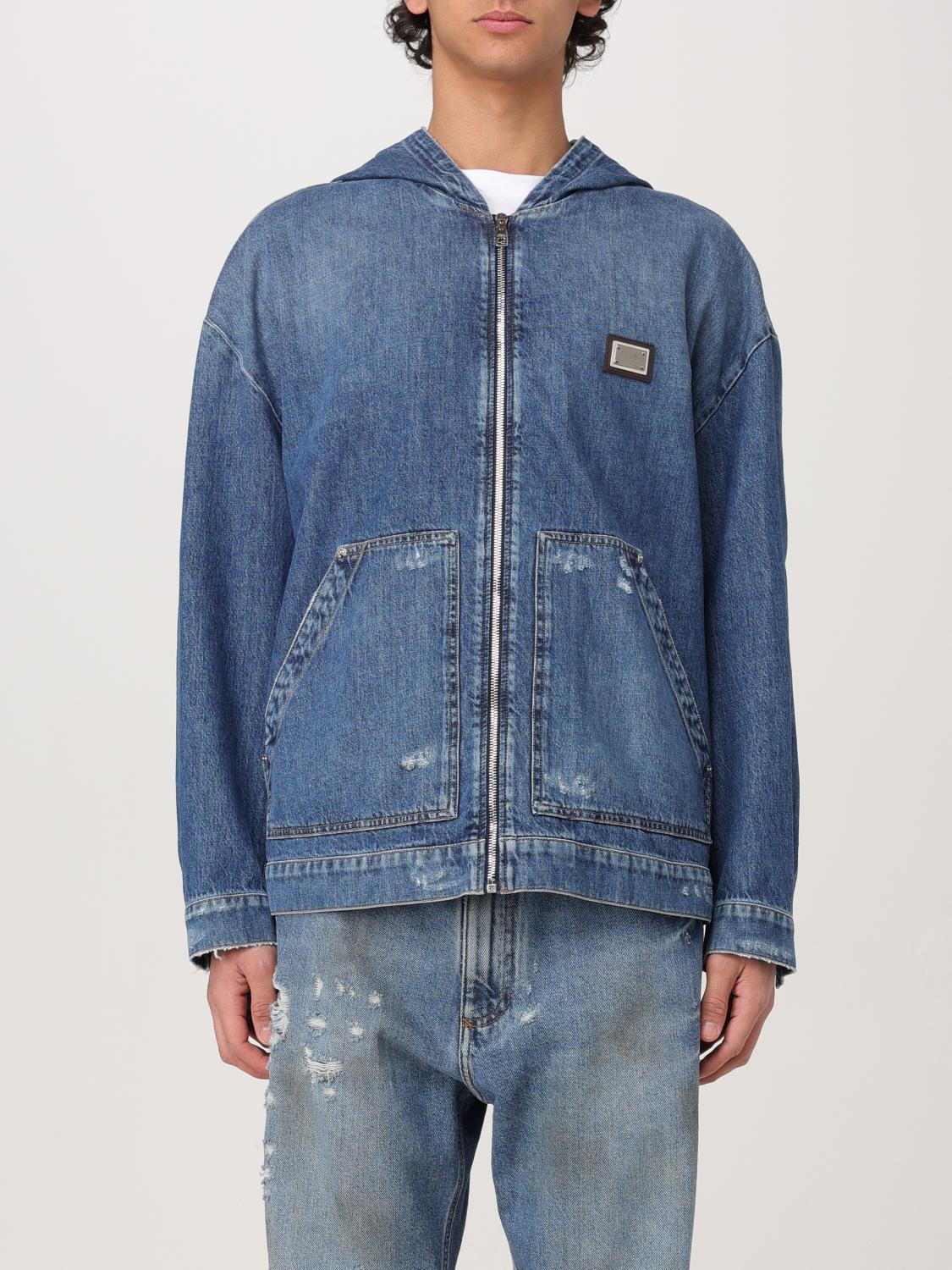 Dolce & Gabbana Jacket Hooded Front Pockets In Black