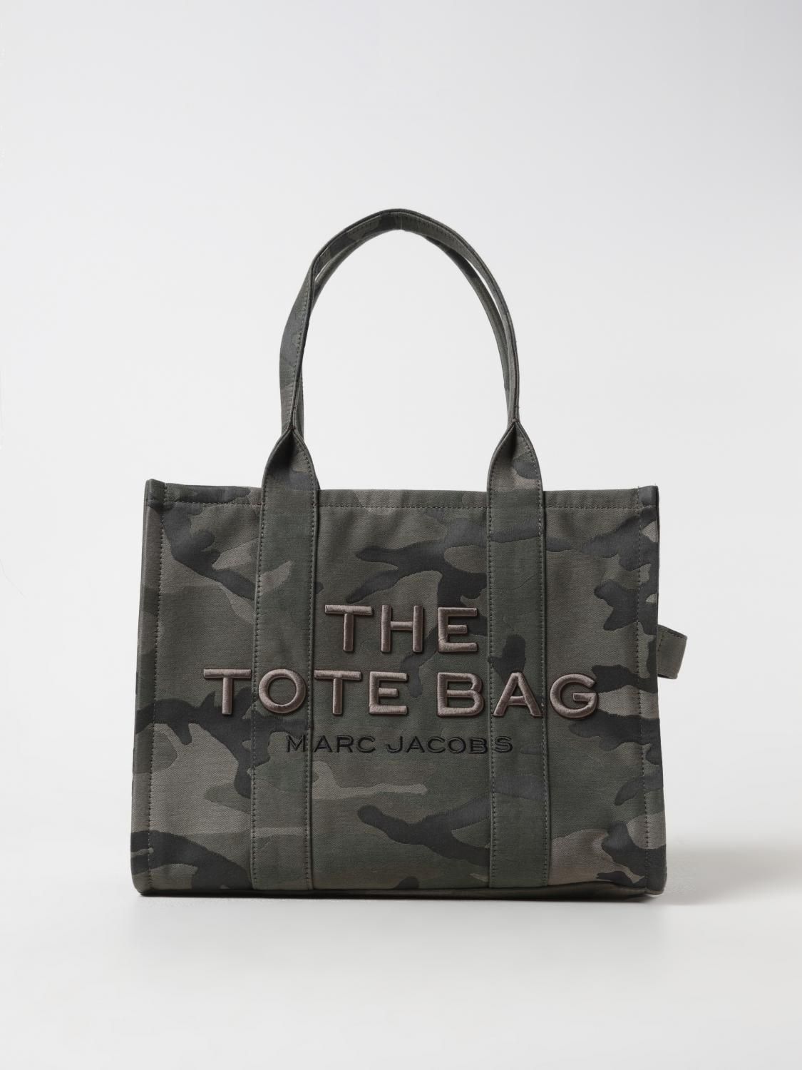 Marc Jacobs Camouflage Jacquard Medium Tote With Versatile Carrying Options In Green