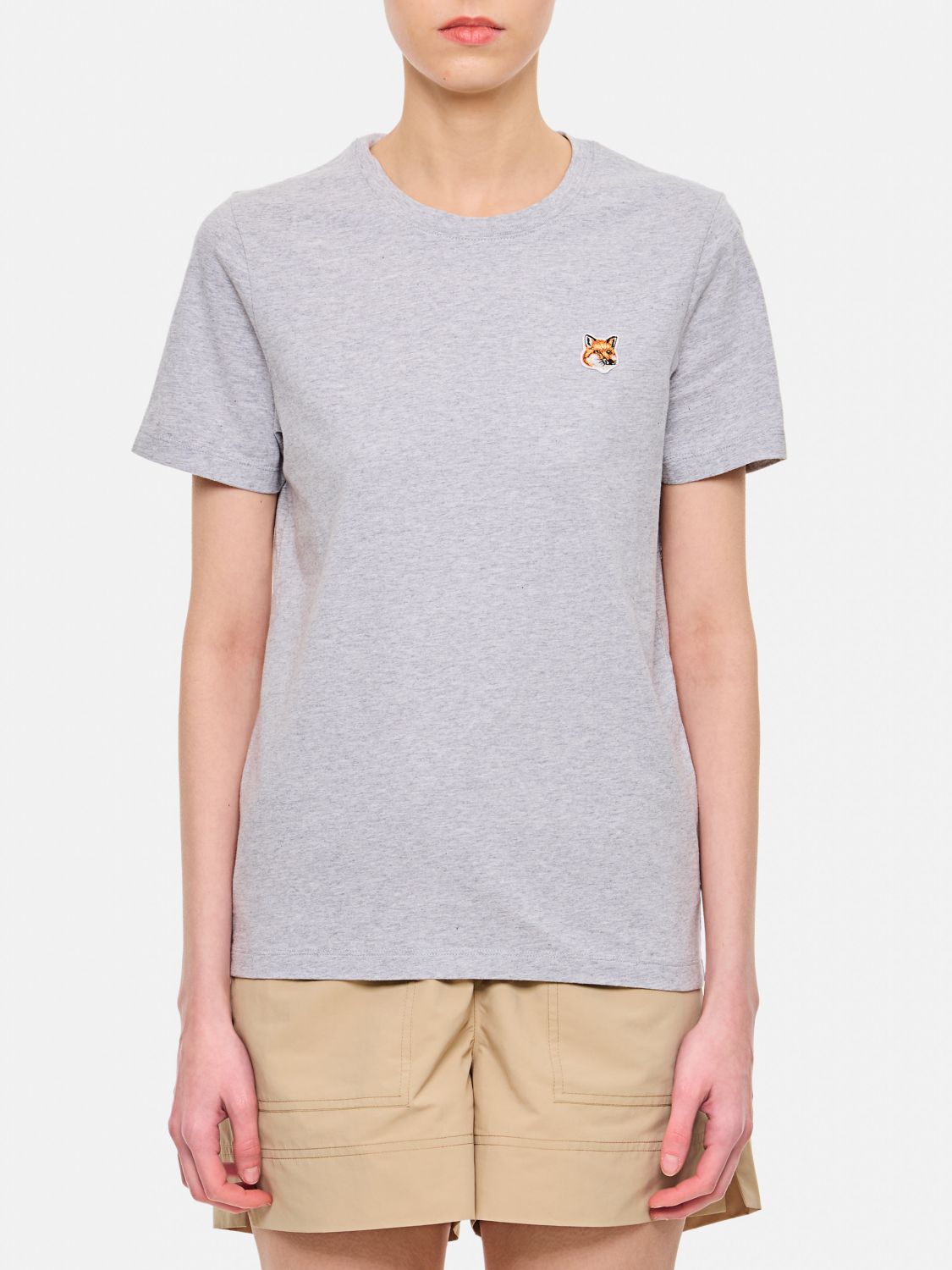 Maison Kitsuné T-shirt Woman Color Grey In Grau