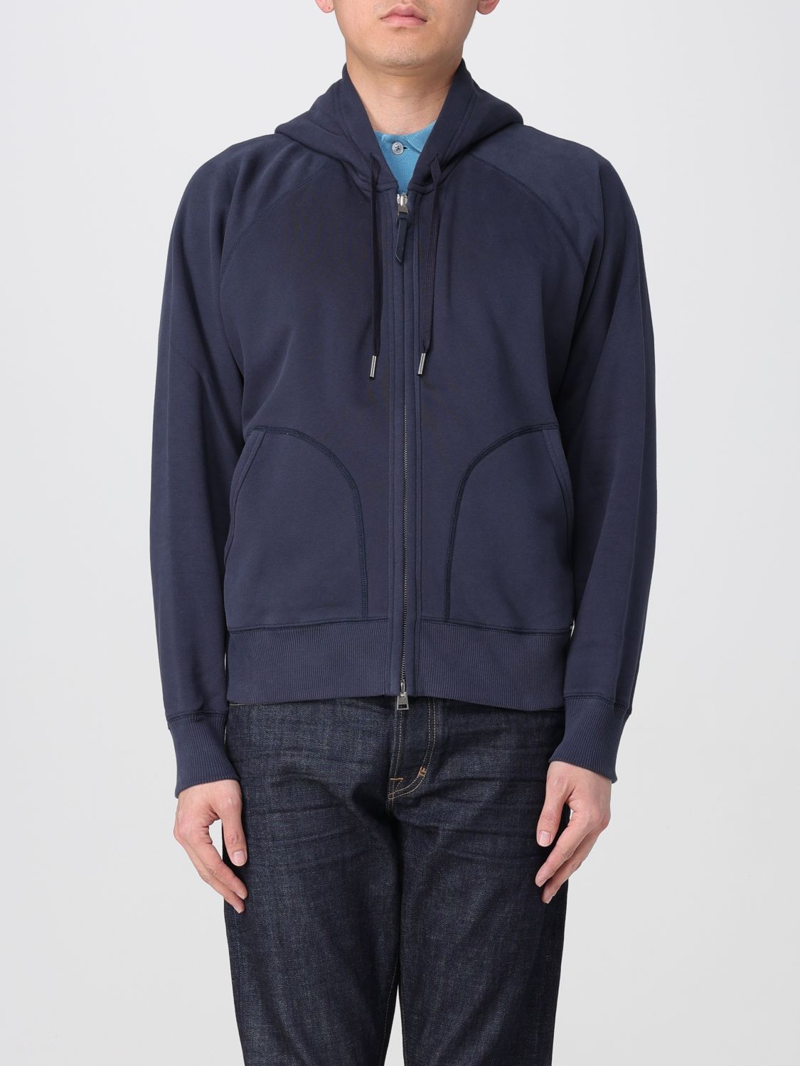 Tom Ford Sweatshirt Men Color Blue In Blue