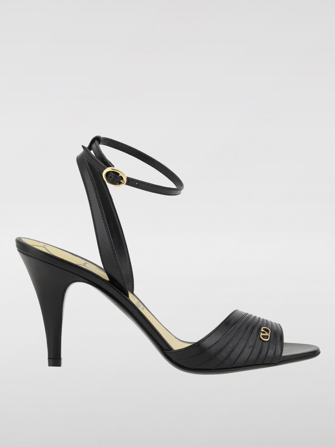 Valentino Ladycrush Mini Sandals With 8.5 Cm Heel In Black