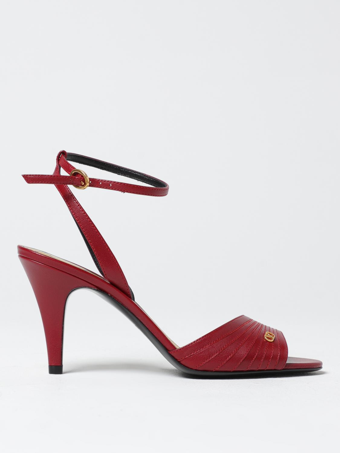 Valentino Ladycrush Stiletto Heel Sandal T85 In Red