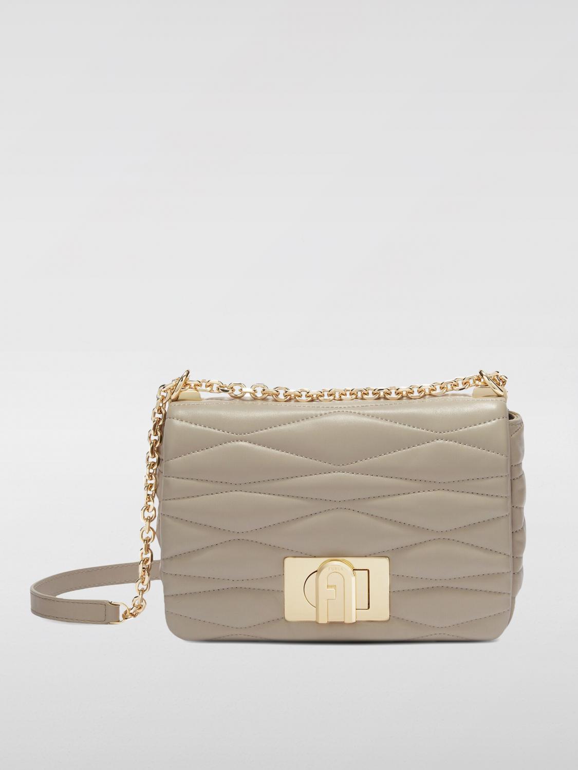 Shop Furla Mini Bag Woman Color Beige