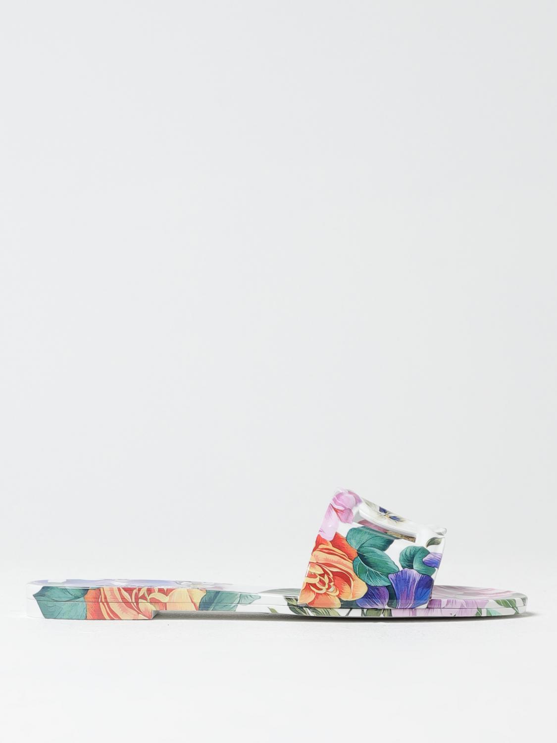 Dolce & Gabbana Flat Sandals Woman Color Multicolor In Multicolor