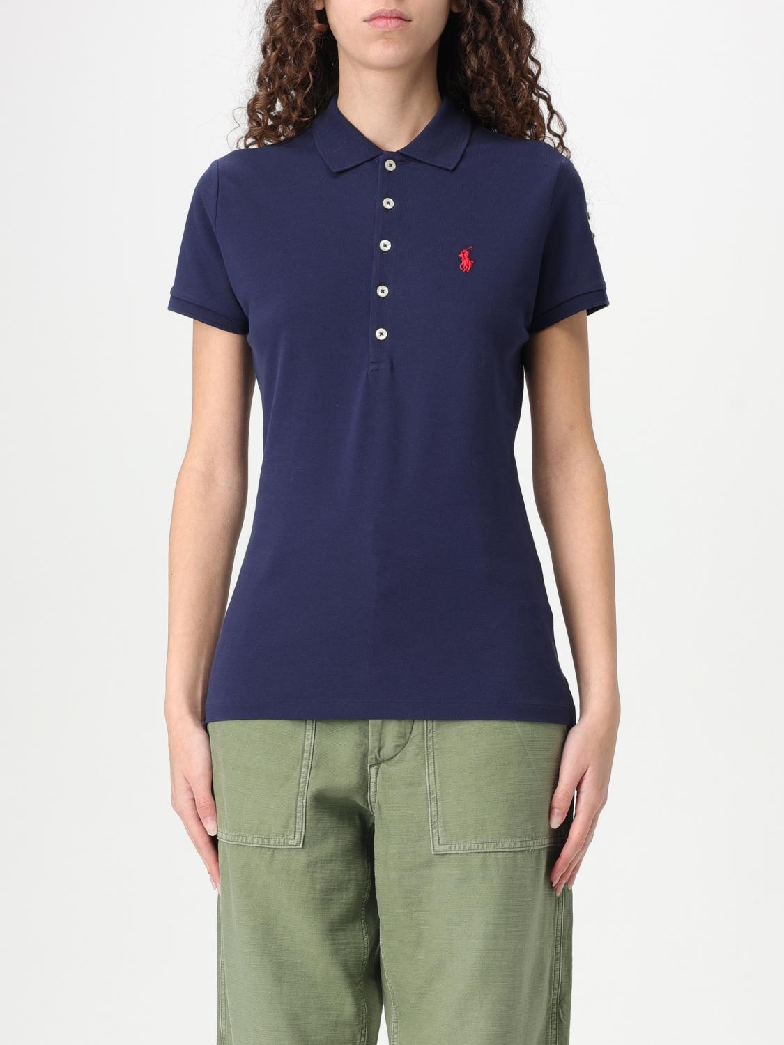 POLO RALPH LAUREN POLO SHIRT POLO RALPH LAUREN WOMAN COLOR NAVY G48068045