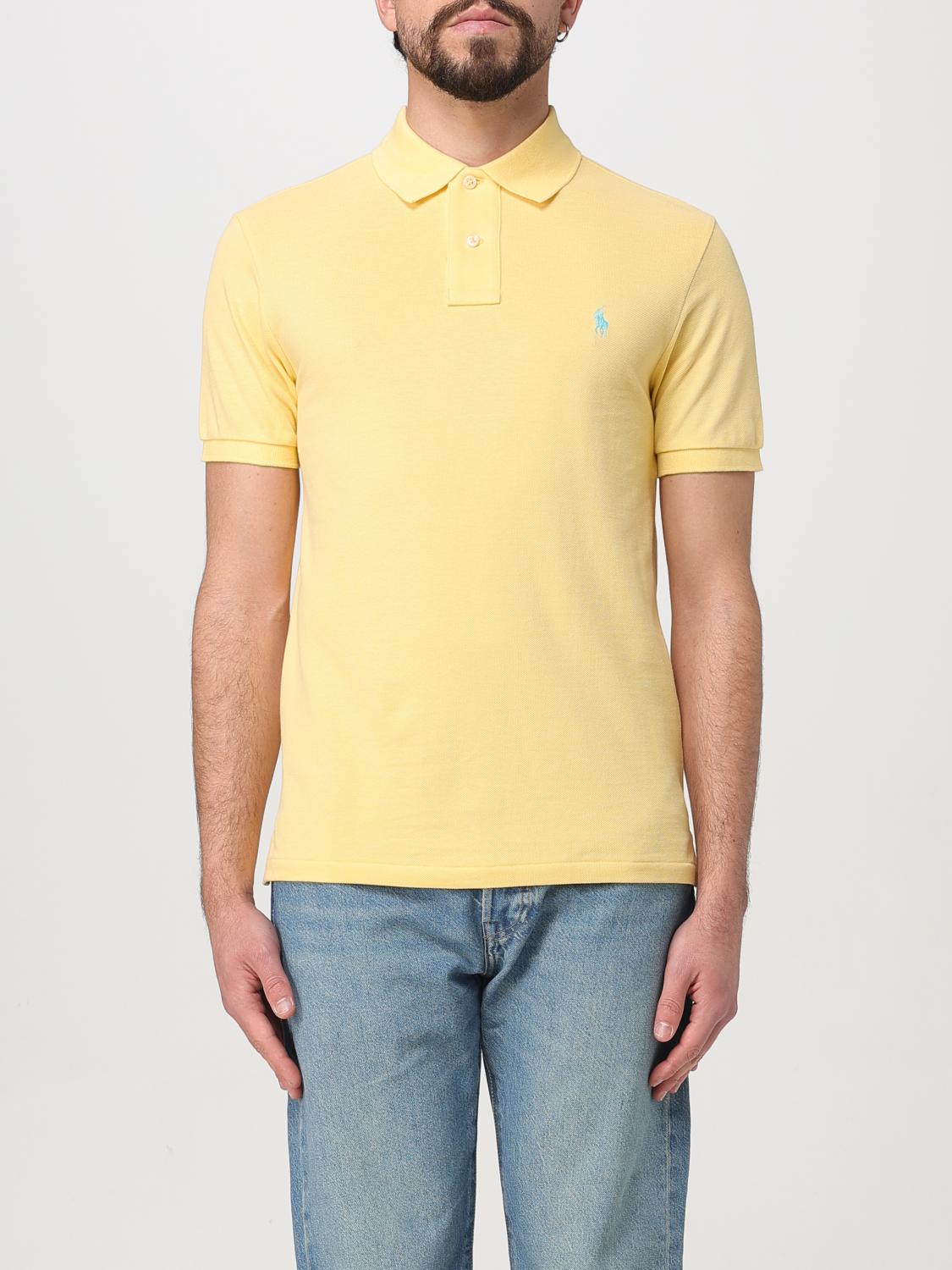 Polo Ralph Lauren Ralph Lauren Slim Fit Polo T Shirt Yellow In Yellow