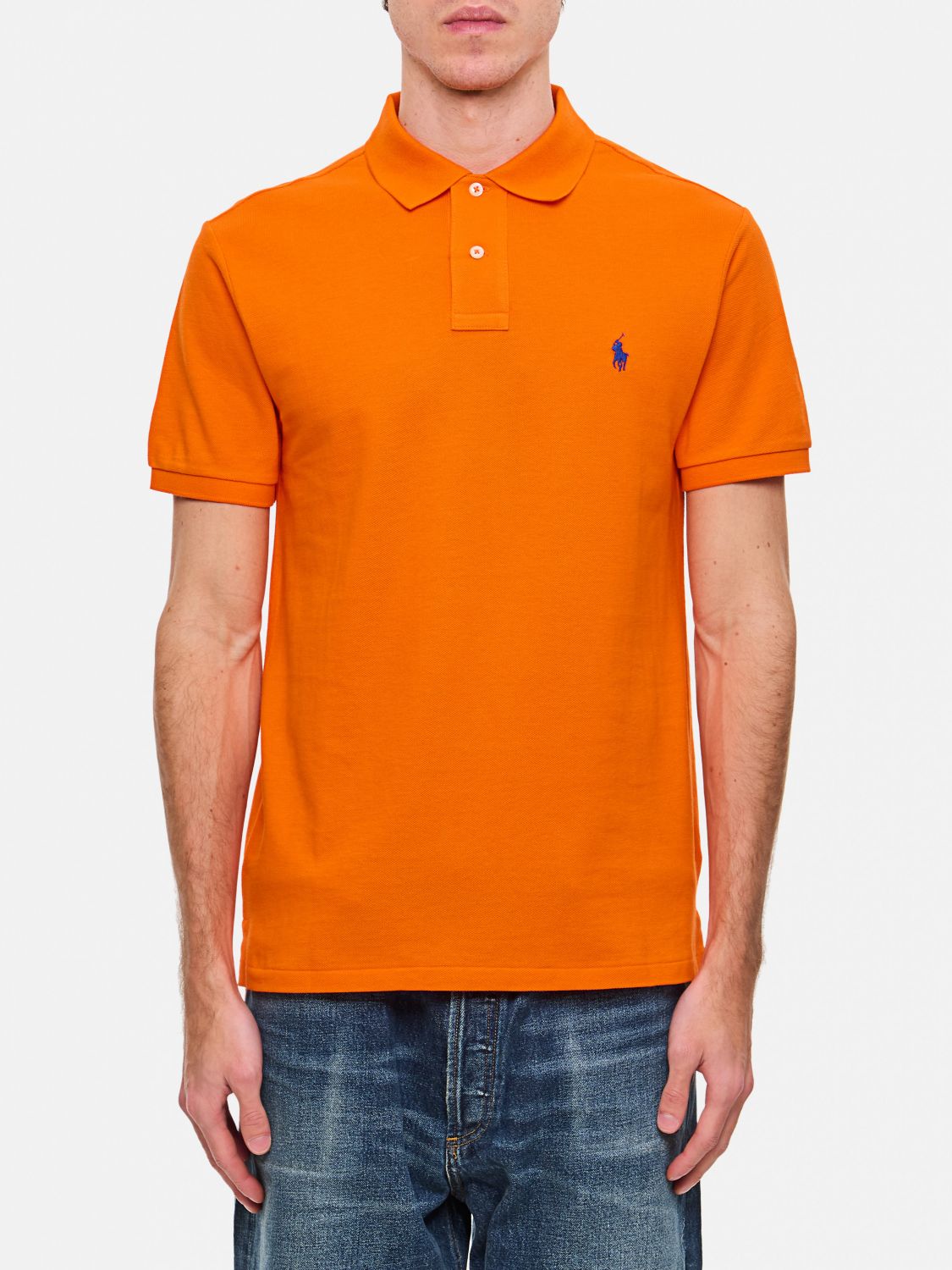 Shop Polo Ralph Lauren Polo Shirt Men Color Orange