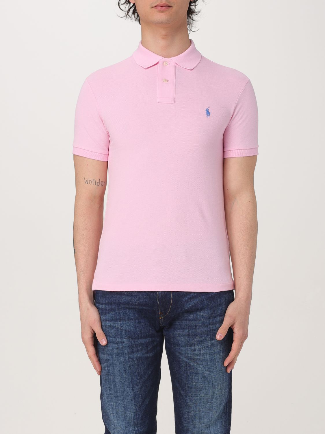 Polo Ralph Lauren Polo Shirt  Men Color Pink In Pink