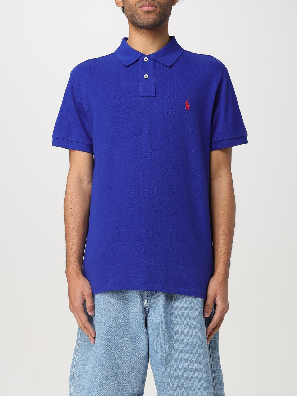 Polo Ralph Lauren Polo Shirt  Men Color Marine In Blue