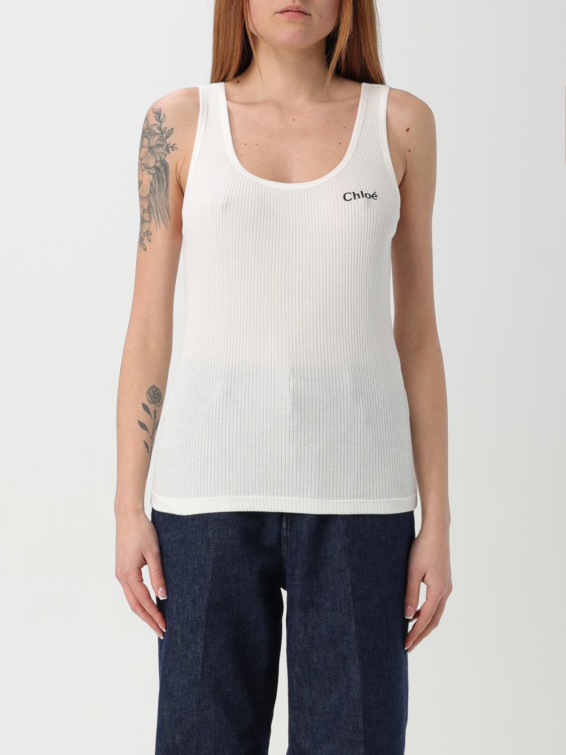 Chloé Chloe Women Ivory Wool Top In White