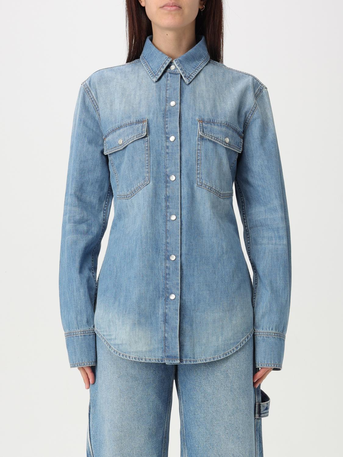 Stella Mccartney 'vintage Wash Denim Shirt' In Blue