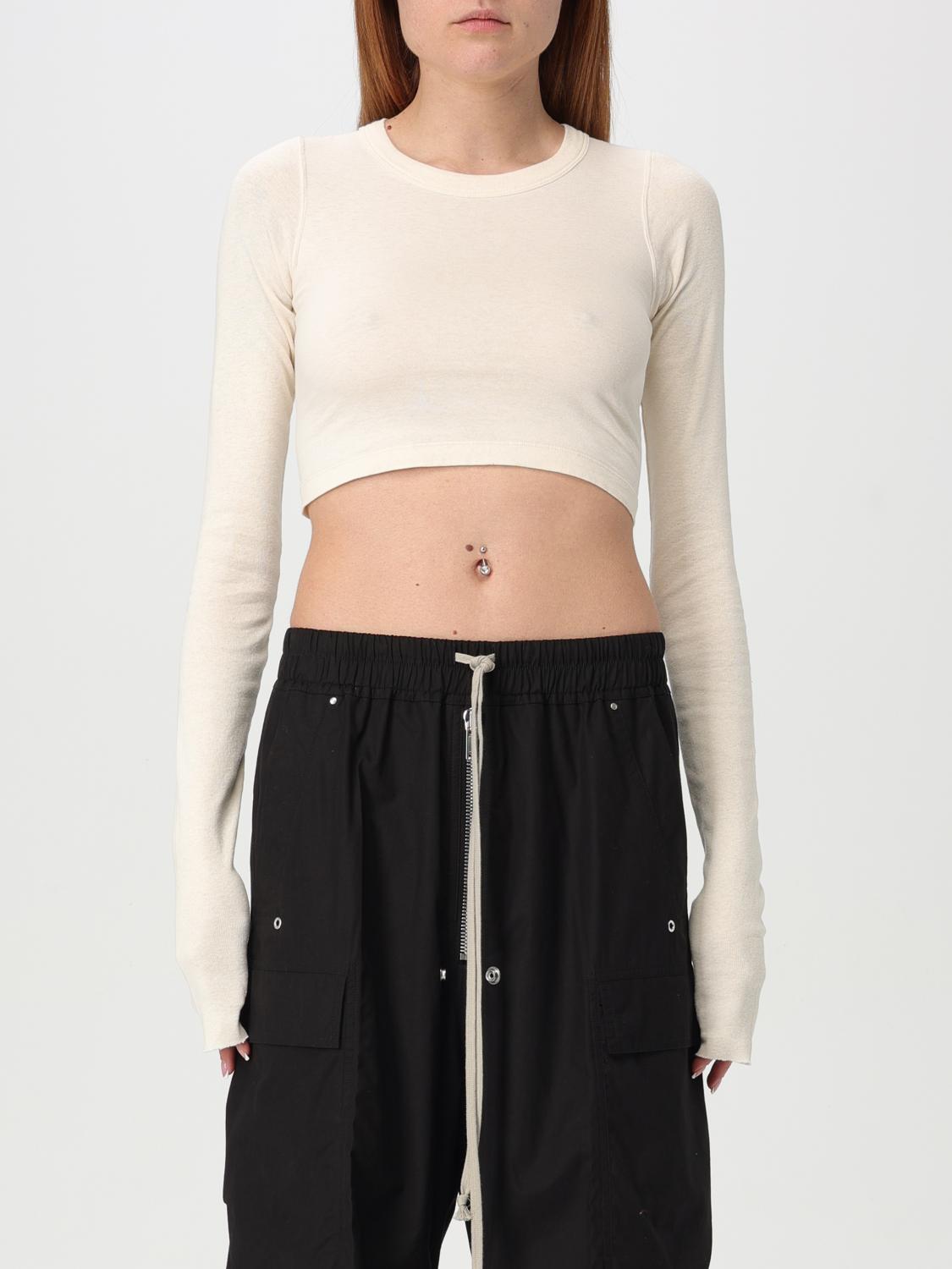 Rick Owens T-shirt Woman Color Beige In Beige
