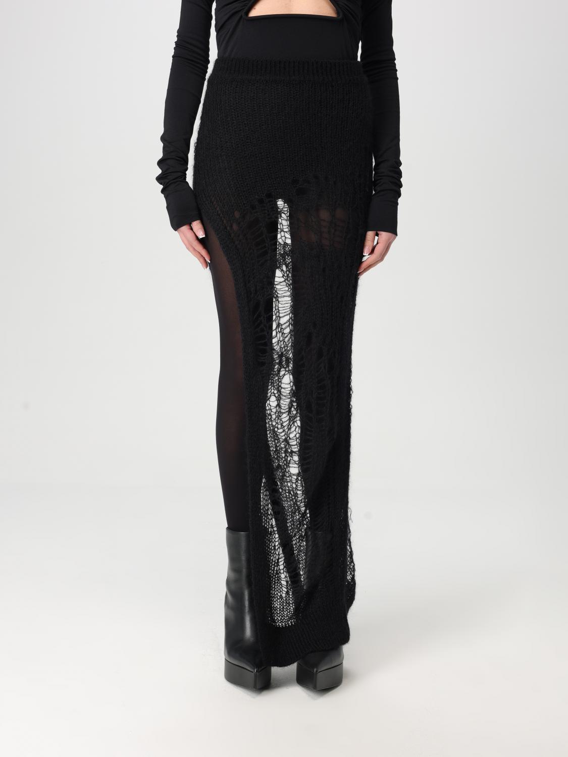 Rick Owens Skirt  Woman Color Black In Black