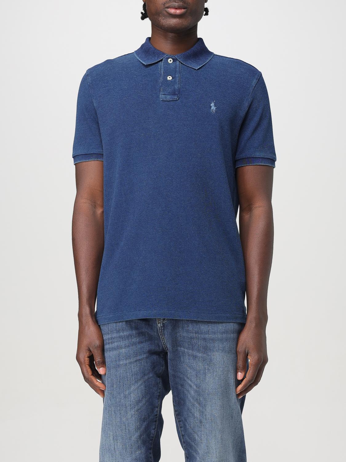 Polo Ralph Lauren Polo Shirt Men Color Blue In Blue