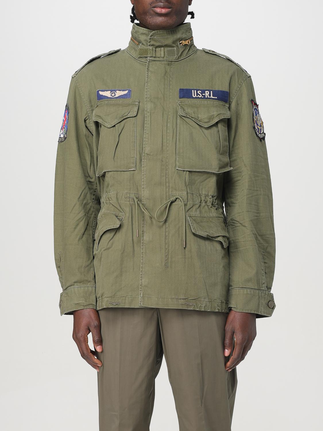 Shop Polo Ralph Lauren Jacket Men Color Olive