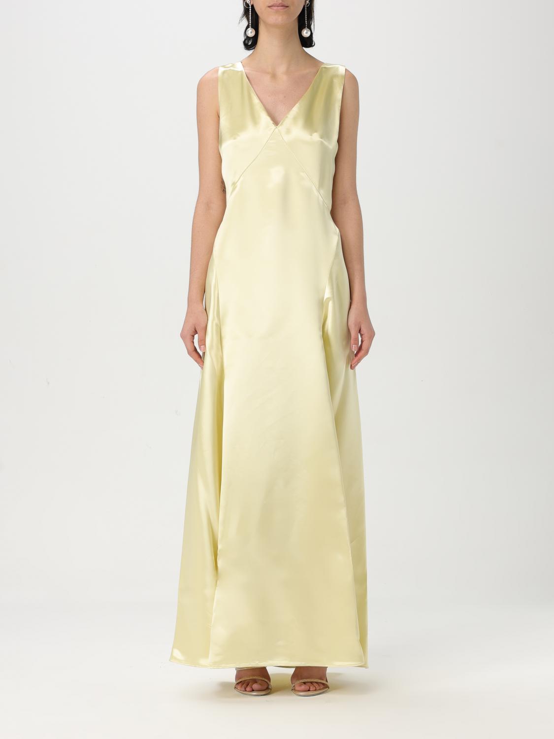 Shop Philosophy Di Lorenzo Serafini Dress Woman Color Yellow