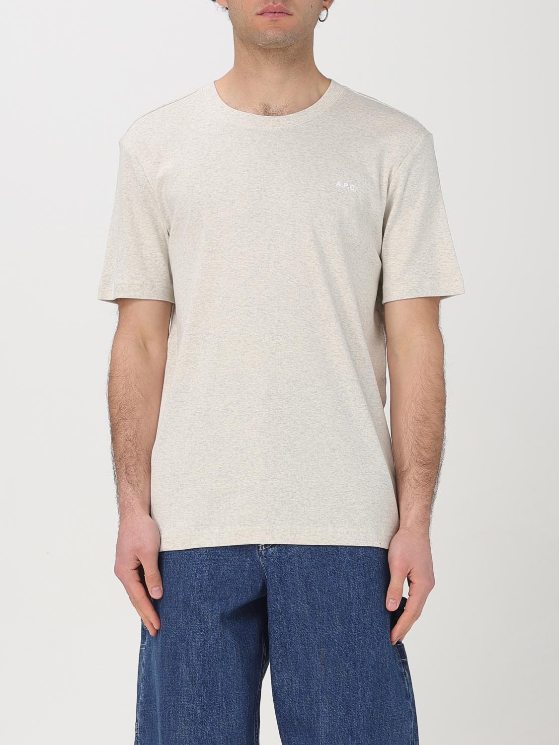 Apc T-shirt A.p.c. Men Color Grey In Grey