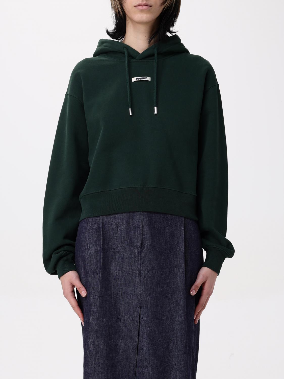 Shop Jacquemus Sweatshirt Woman Color Green