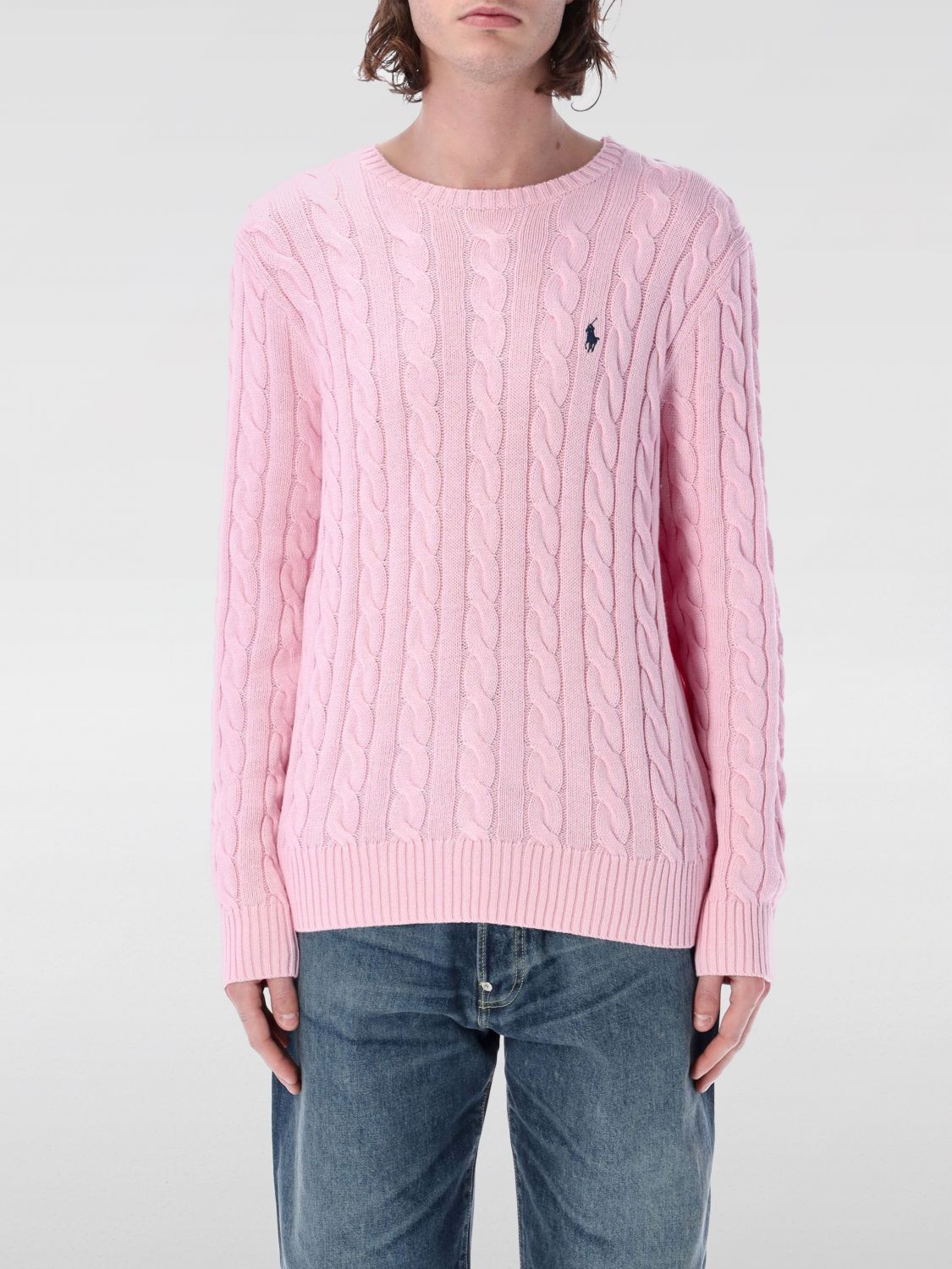 Shop Polo Ralph Lauren Sweater Men Color Pink