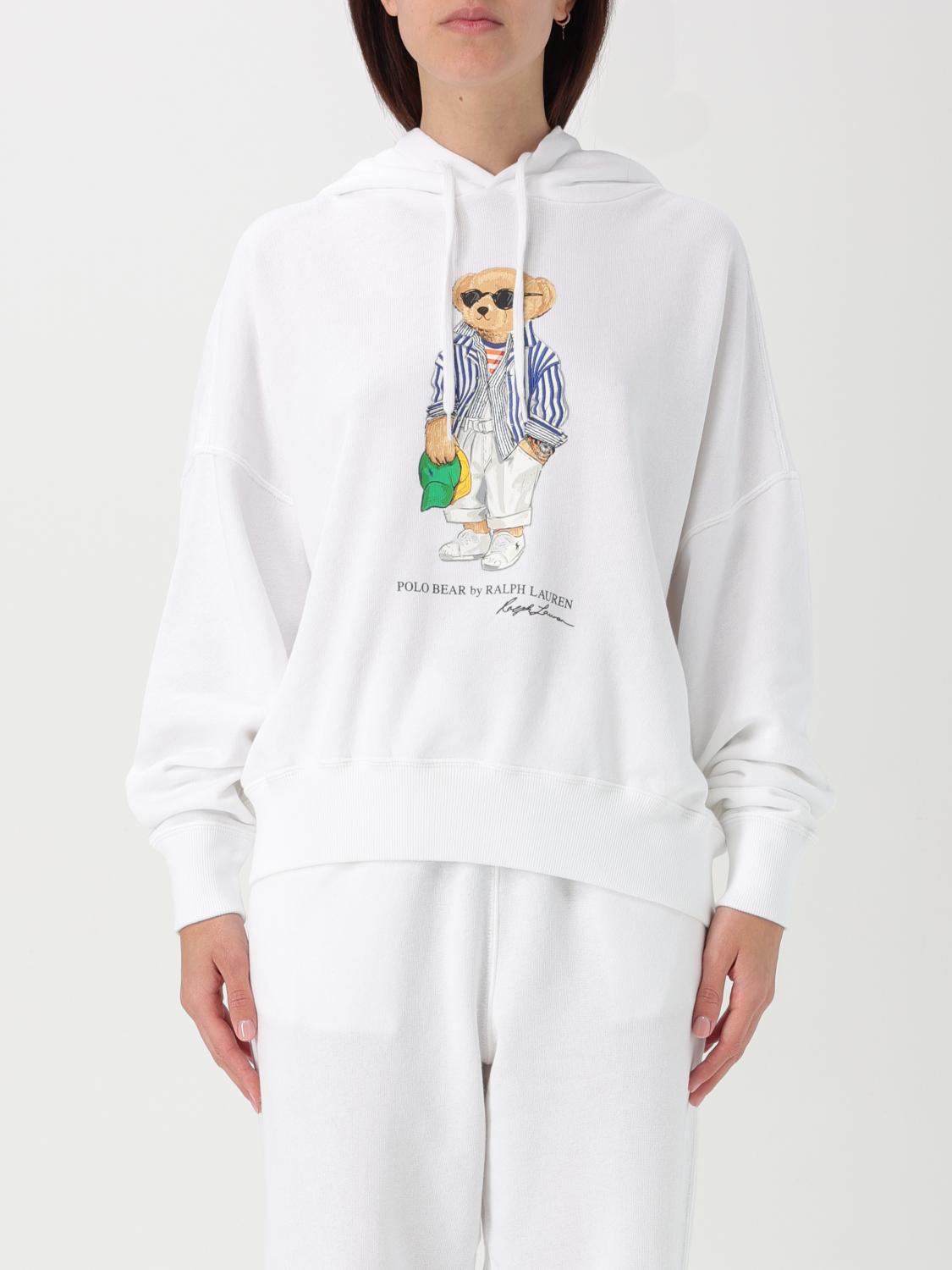 Polo Ralph Lauren Polo Bear Fleece Hoodie With Signature Detailing And Drawstring Hood In Gray