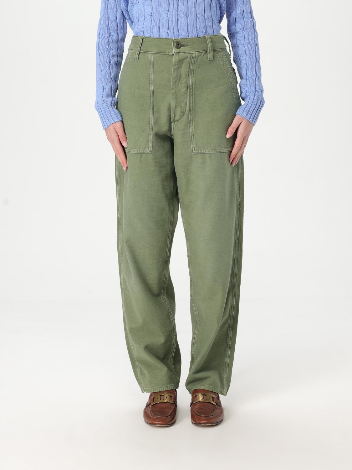 Polo Ralph Lauren Womens New Olive Ricky Straight-leg High-rise Denim Trousers In Olive