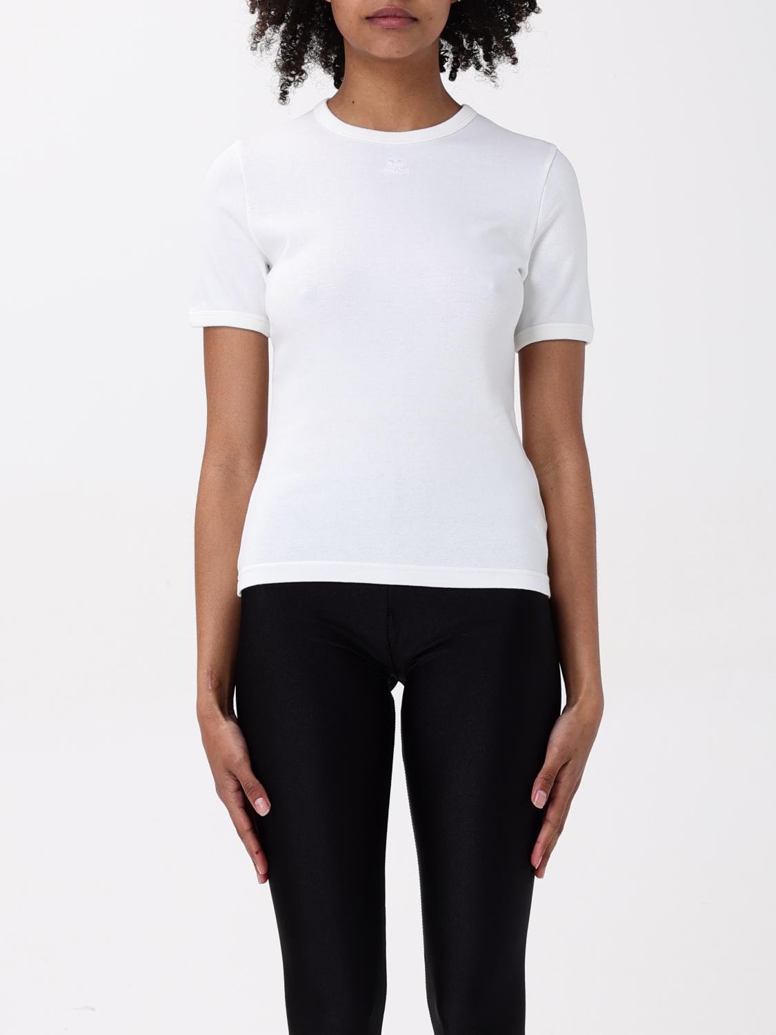 Courrèges T-shirt Woman Color White 1 In White 1