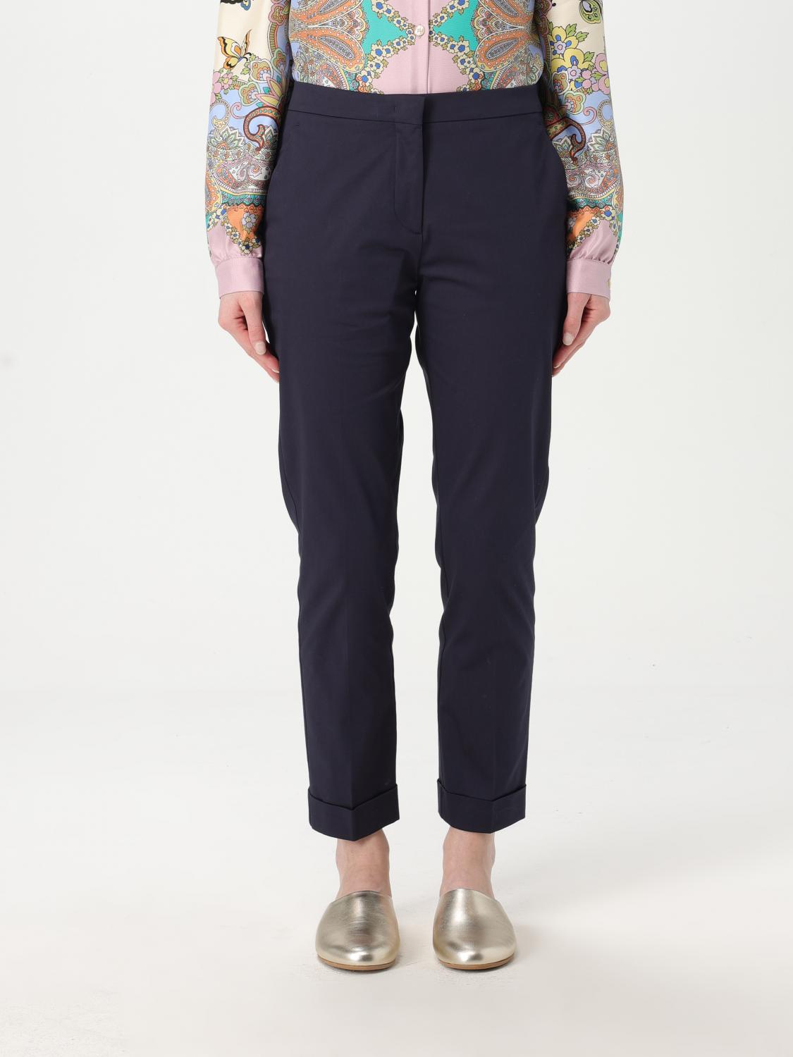 Etro Pants  Woman Color Blue In Blue