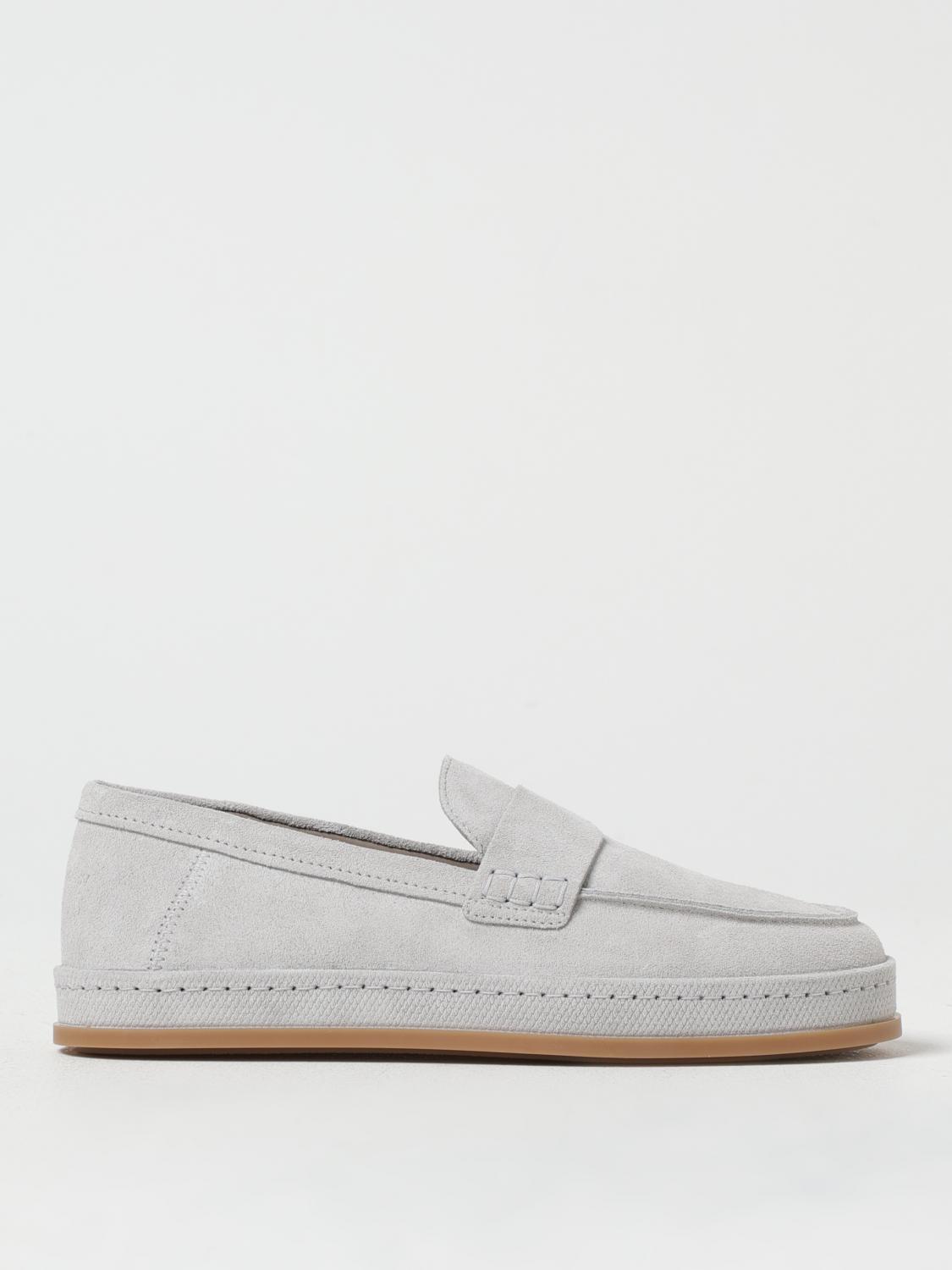 Hogan Almond Toe Loafers In Grey