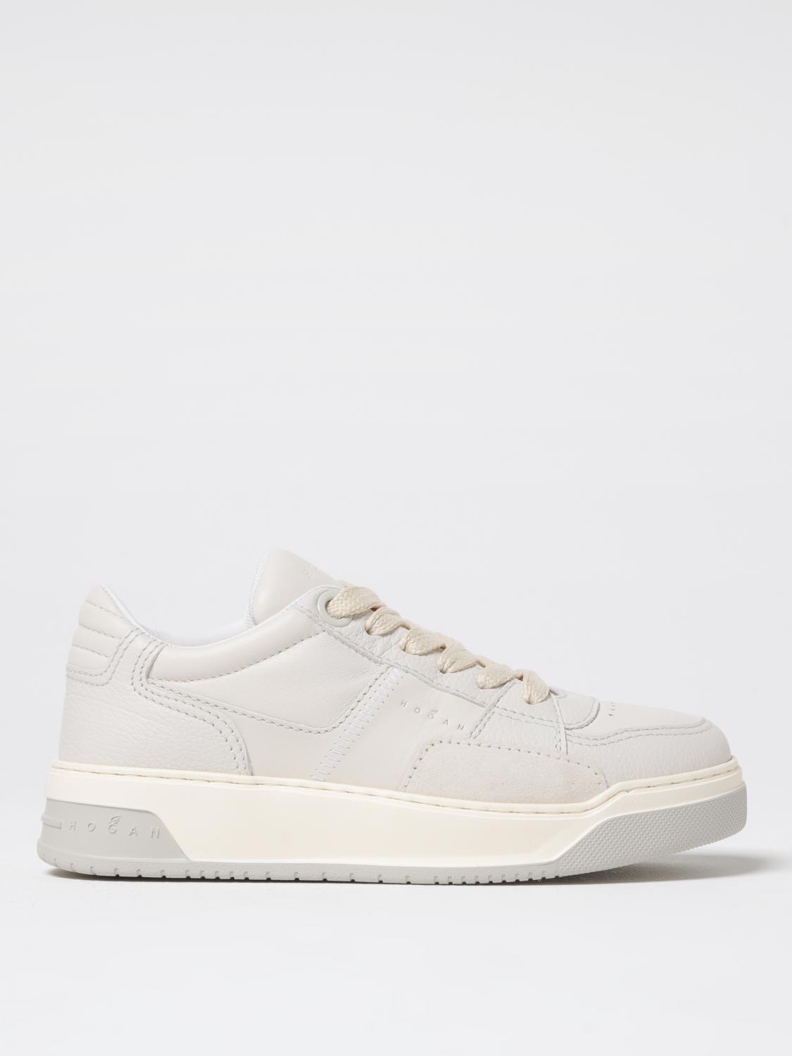 Hogan Women's Chamallow Leather Sneakers In White