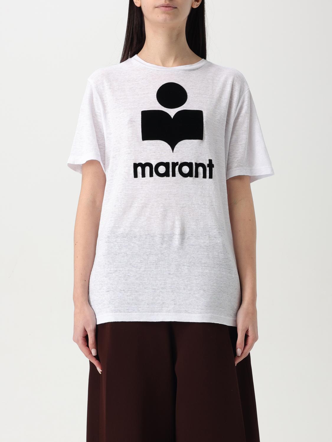 Isabel Marant Étoile Koldi Logo Print T-shirt In White