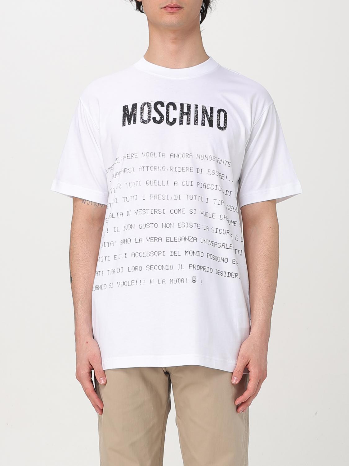 Moschino T-shirt With Lettering Print In White