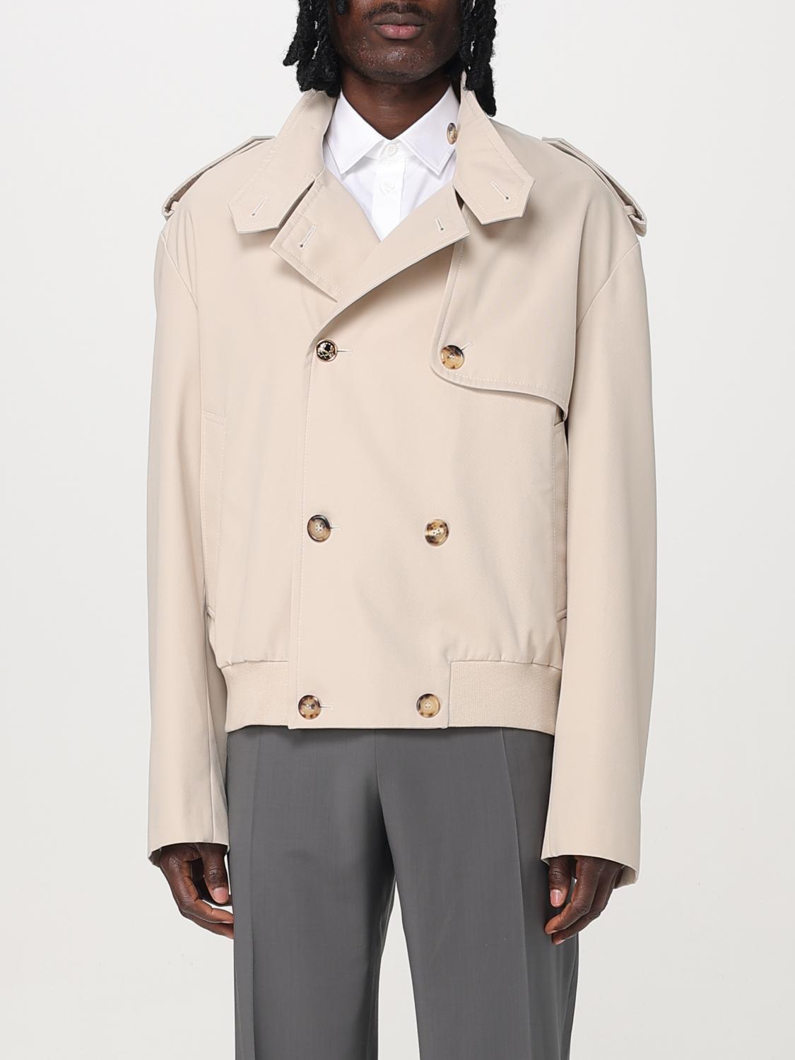 Moschino Trench Coat Couture Men Color Beige In Beige