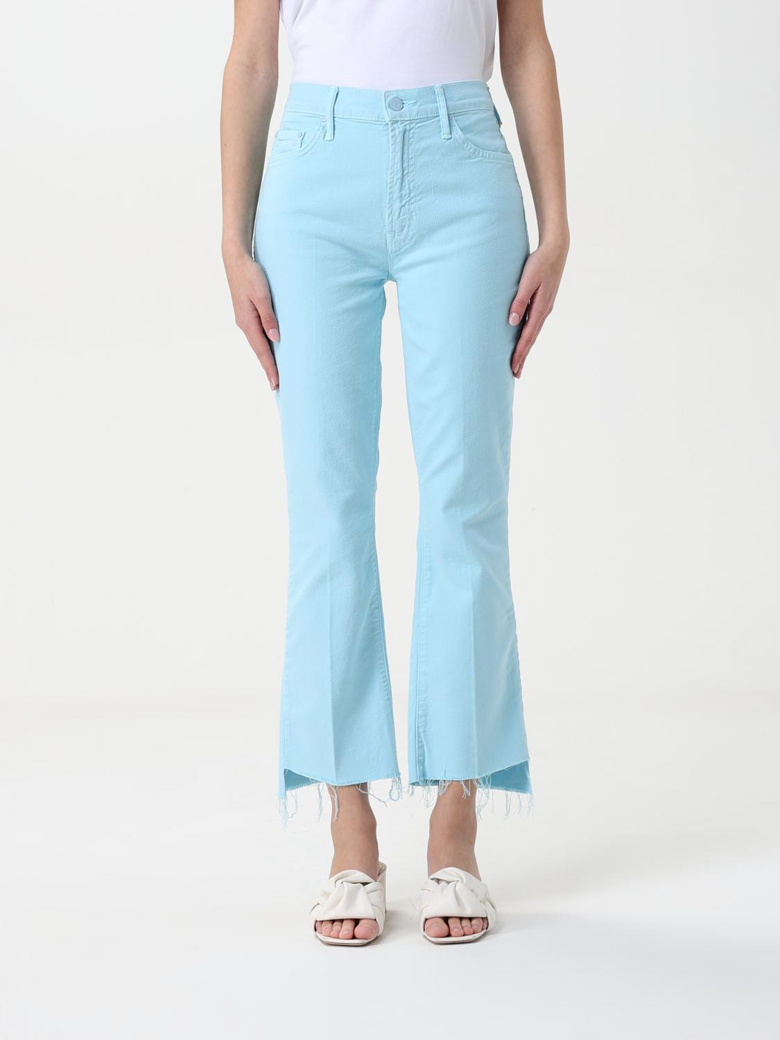 Mother Jeans Woman Color Blue In Blue