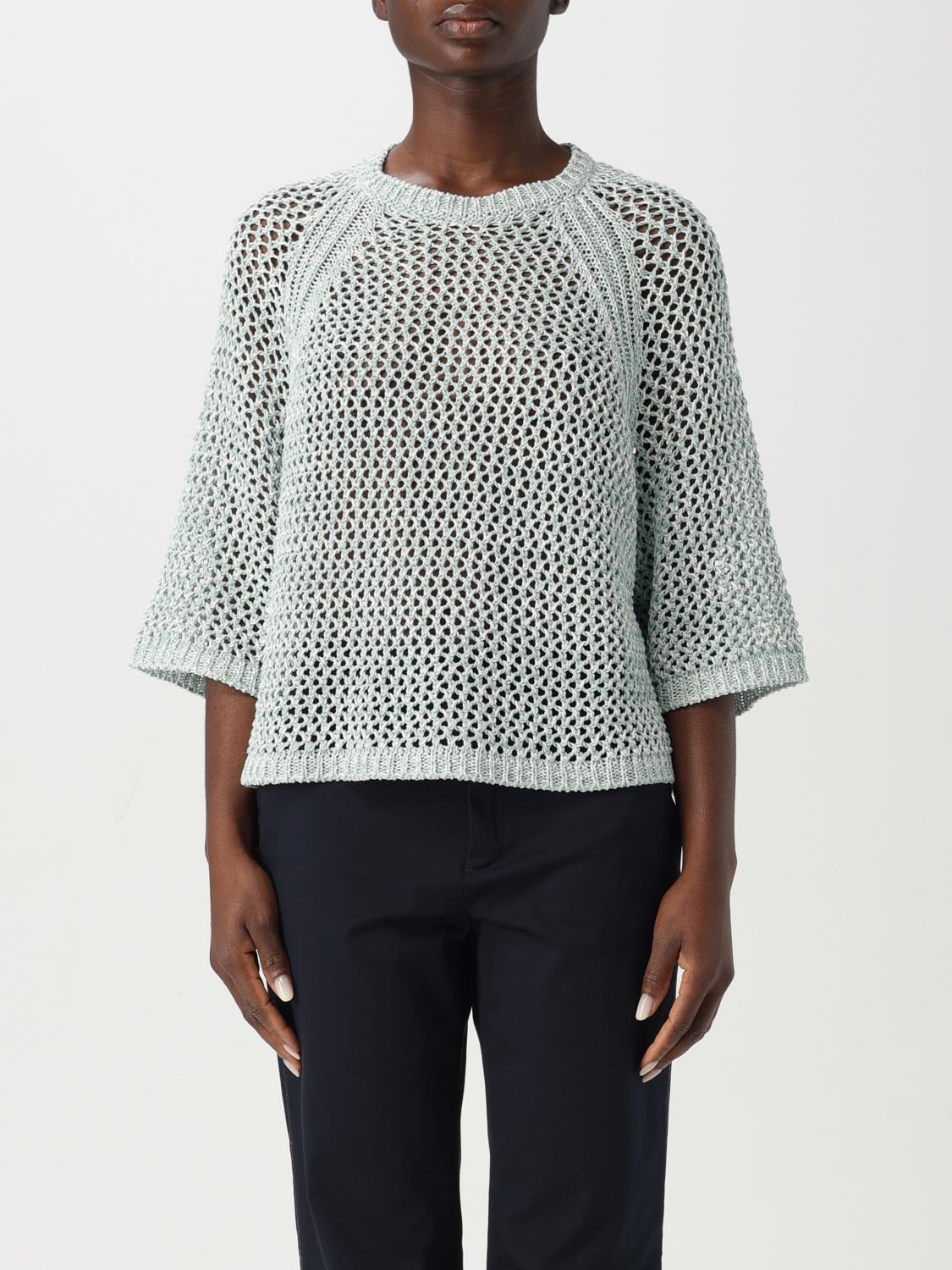 Fabiana Filippi Lightweight Open-knit Round Neck Knitwear In White 2