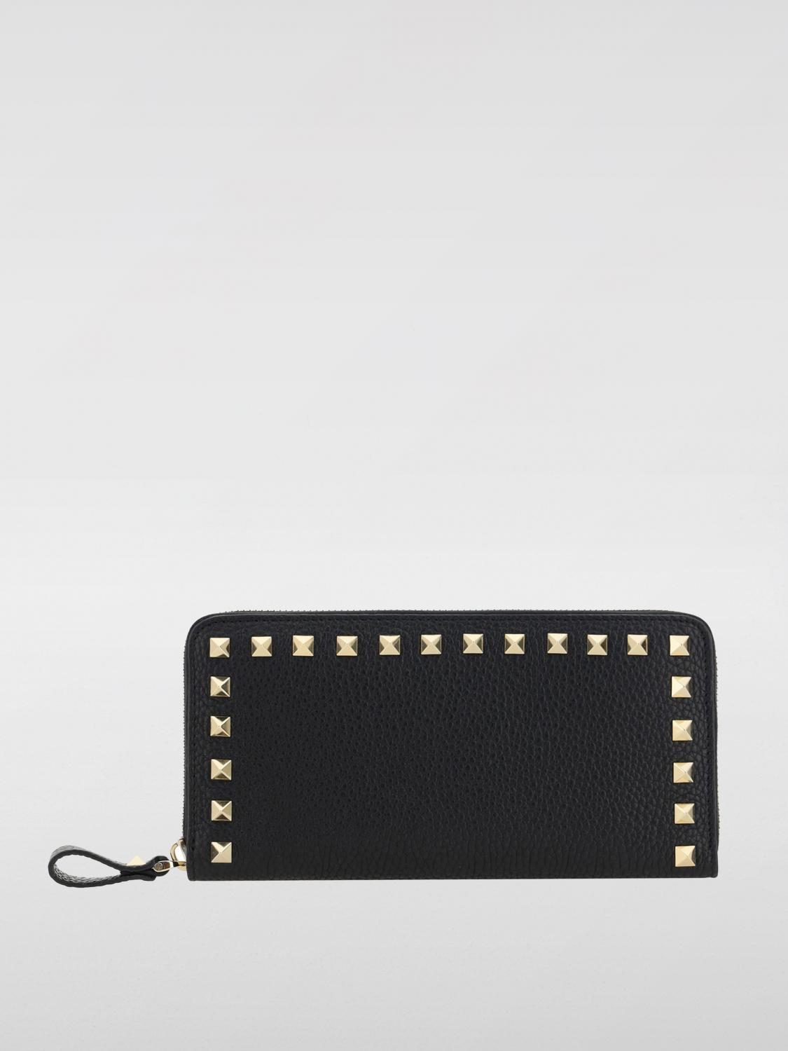 Shop Valentino Wallet Garavani Woman Color Black