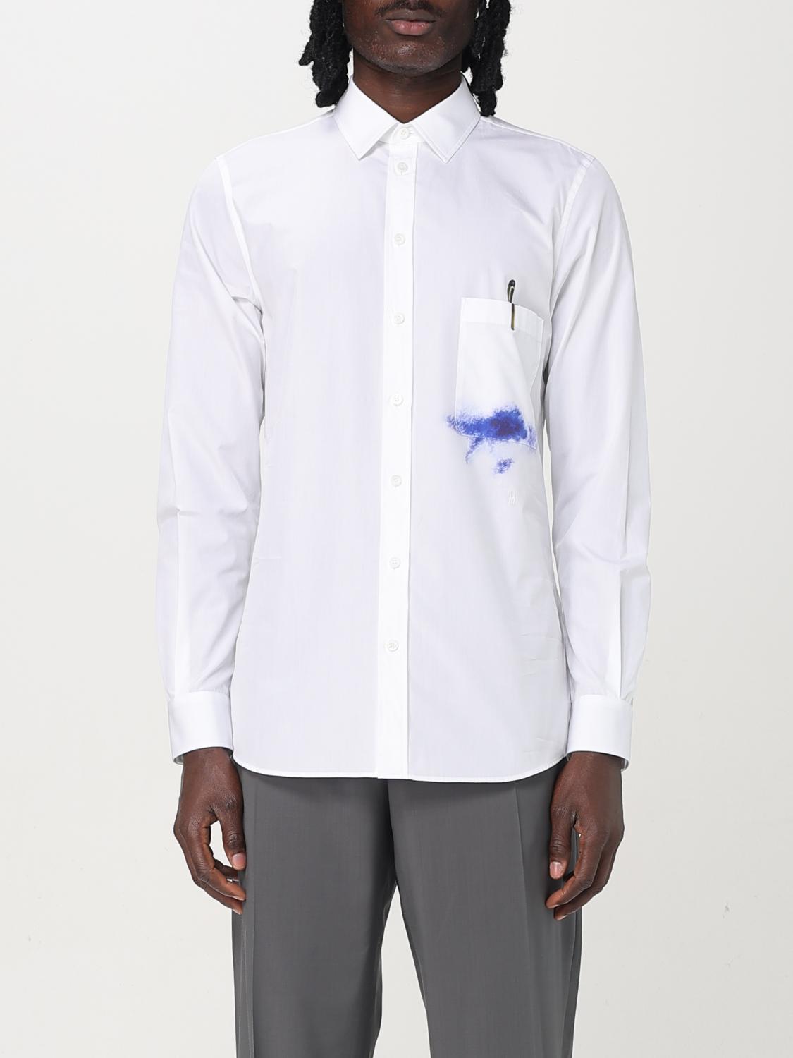 Moschino Office Inspiration Stretch Poplin Shirt In White