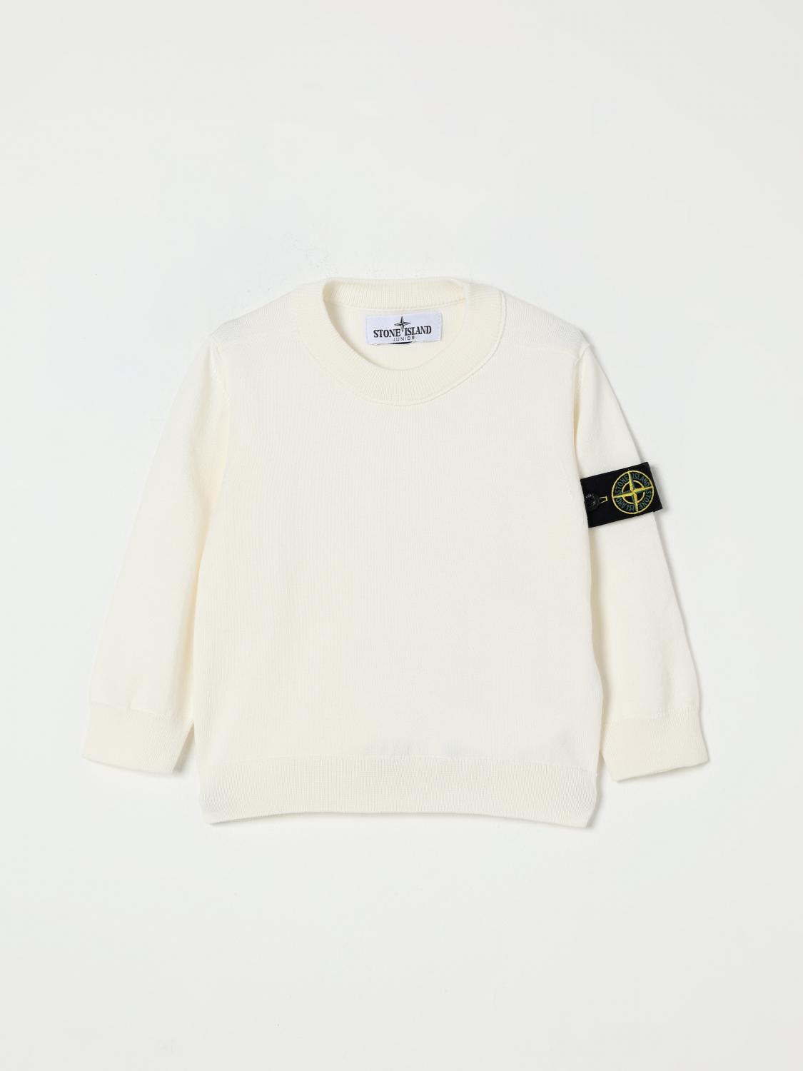 Stone Island Pullover Junior Kinder Farbe Weiss In Neutral