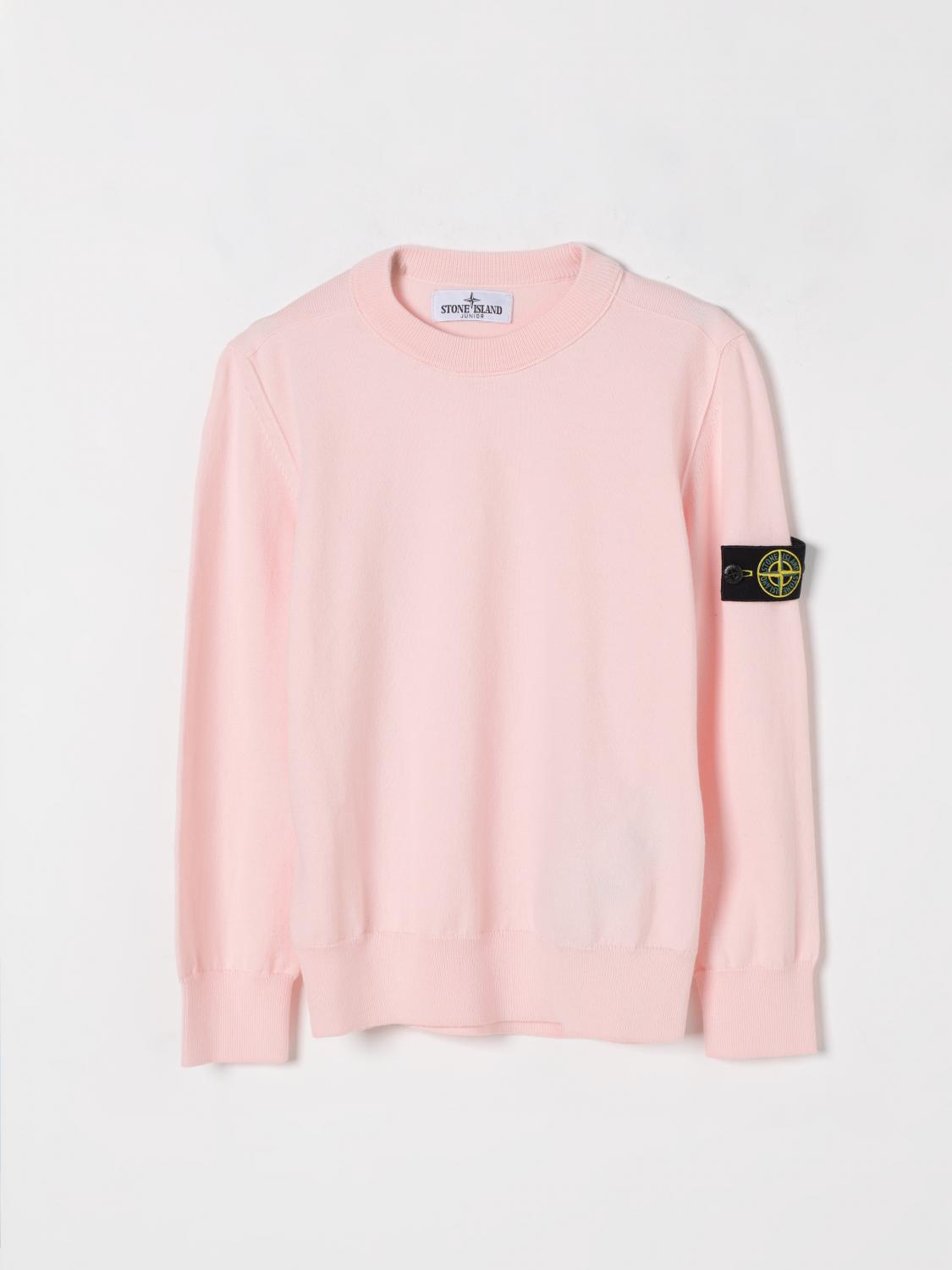 Stone Island Sweater Junior Kids Color Pink In Pink